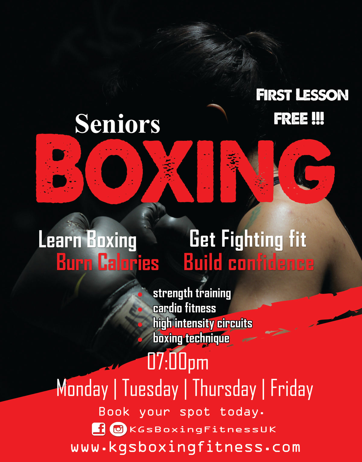 KGS Elite Squad (Seniors) · Mon–Fri 7:00–8:00pm
