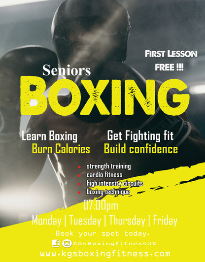 KGS Elite Squad (Seniors) · Mon–Fri 7:00–8:00pm